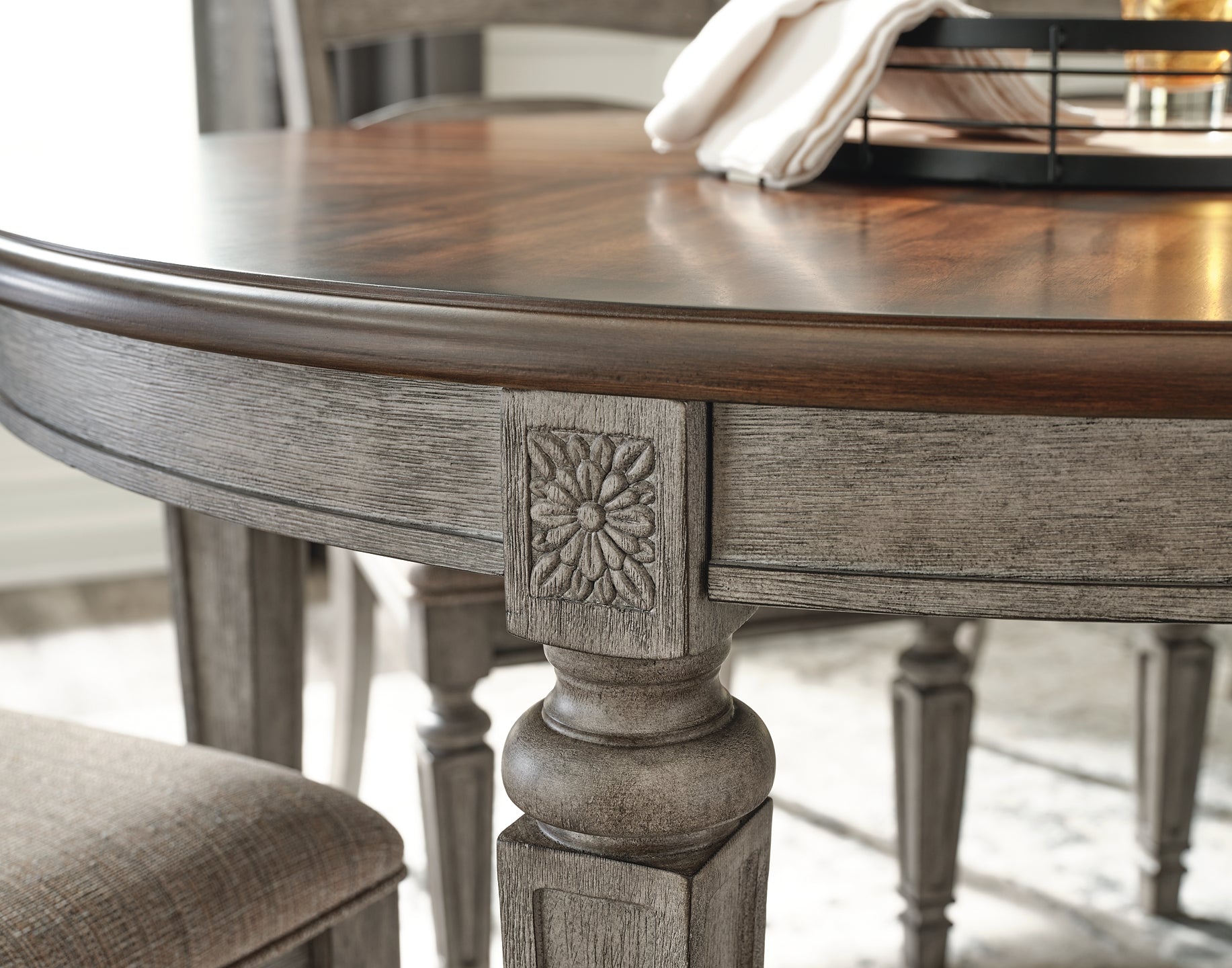 Lodenbay Dining Table and 4 Chairs with Storage Signature Design by Ashley®