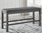 Myshanna Counter Height Dining Table and 4 Barstools and Bench with Storage Signature Design by Ashley®