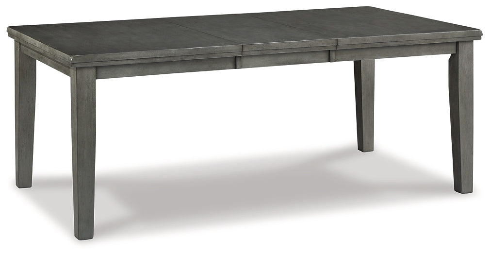 Hallanden Dining Table and 4 Chairs and Bench with Storage Signature Design by Ashley®