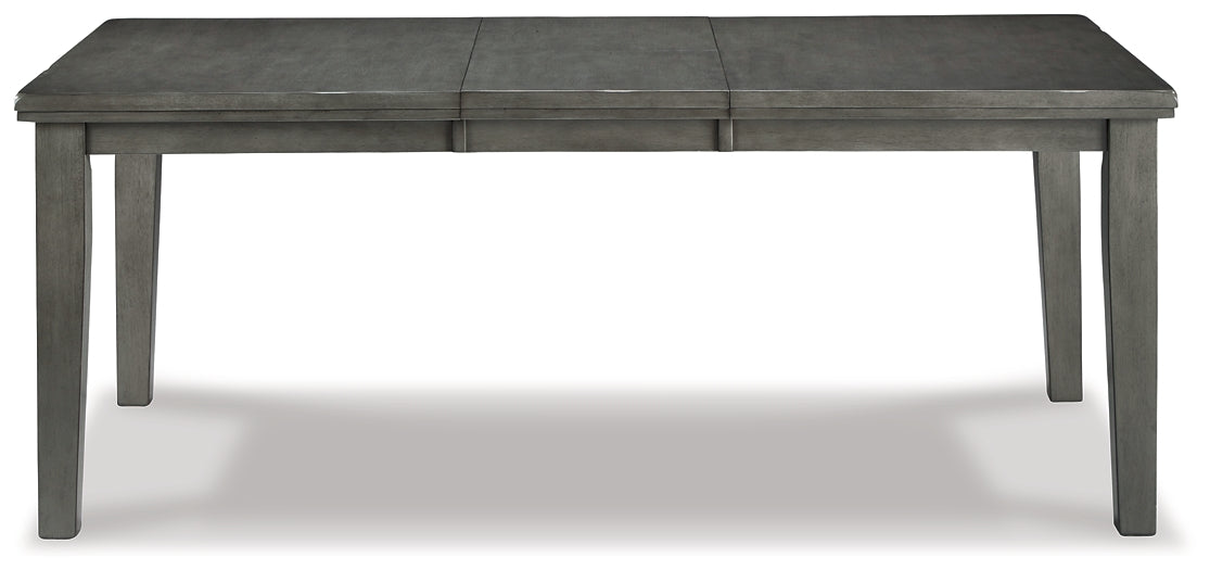 Hallanden Dining Table and 4 Chairs and Bench with Storage Signature Design by Ashley®