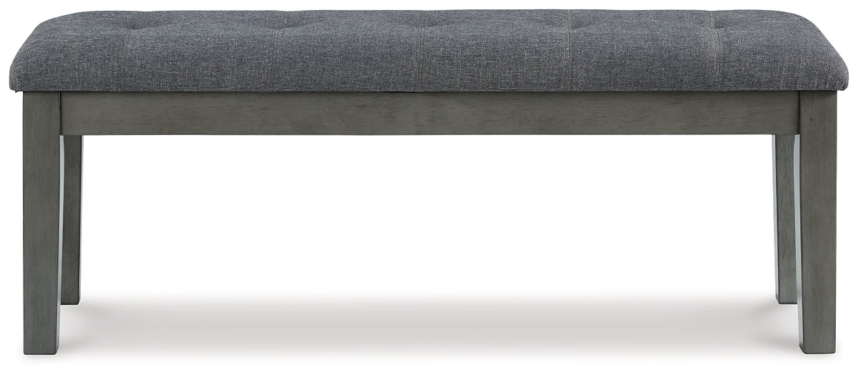 Hallanden Dining Table and 4 Chairs and Bench with Storage Signature Design by Ashley®