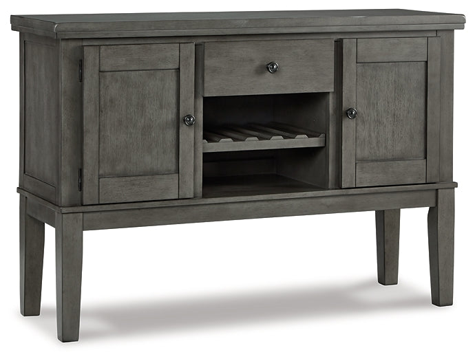 Hallanden Dining Table and 4 Chairs and Bench with Storage Signature Design by Ashley®
