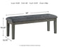 Hallanden Dining Table and 4 Chairs and Bench with Storage Signature Design by Ashley®