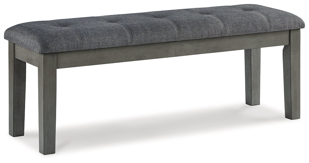 Hallanden Dining Table and 4 Chairs and Bench with Storage Signature Design by Ashley®