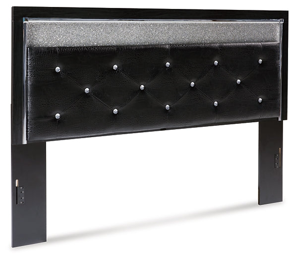 Kaydell King Upholstered Panel Headboard with Dresser Signature Design by Ashley®