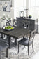 Myshanna Dining Table and 8 Chairs with Storage Signature Design by Ashley®