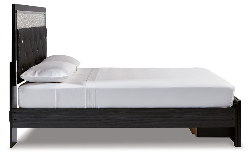Kaydell Queen Upholstered Panel Storage Platform Bed with Dresser Signature Design by Ashley®