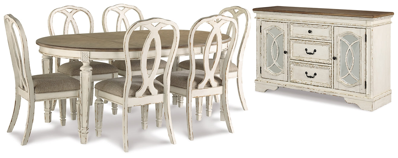 Realyn Dining Table and 6 Chairs with Storage Signature Design by Ashley®