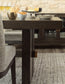 Burkhaus Dining Table and 8 Chairs with Storage Signature Design by Ashley®