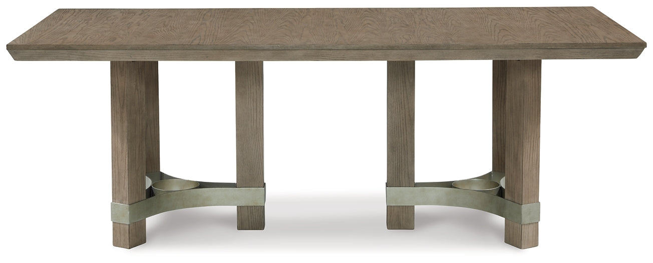 Chrestner Dining Table and 8 Chairs with Storage Signature Design by Ashley®
