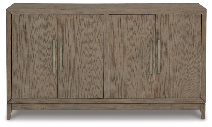 Chrestner Dining Table and 8 Chairs with Storage Signature Design by Ashley®