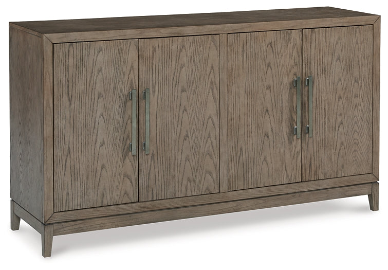 Chrestner Dining Table and 8 Chairs with Storage Signature Design by Ashley®
