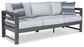 Amora Outdoor Sofa and Loveseat with Coffee Table and 2 End Tables Signature Design by Ashley®