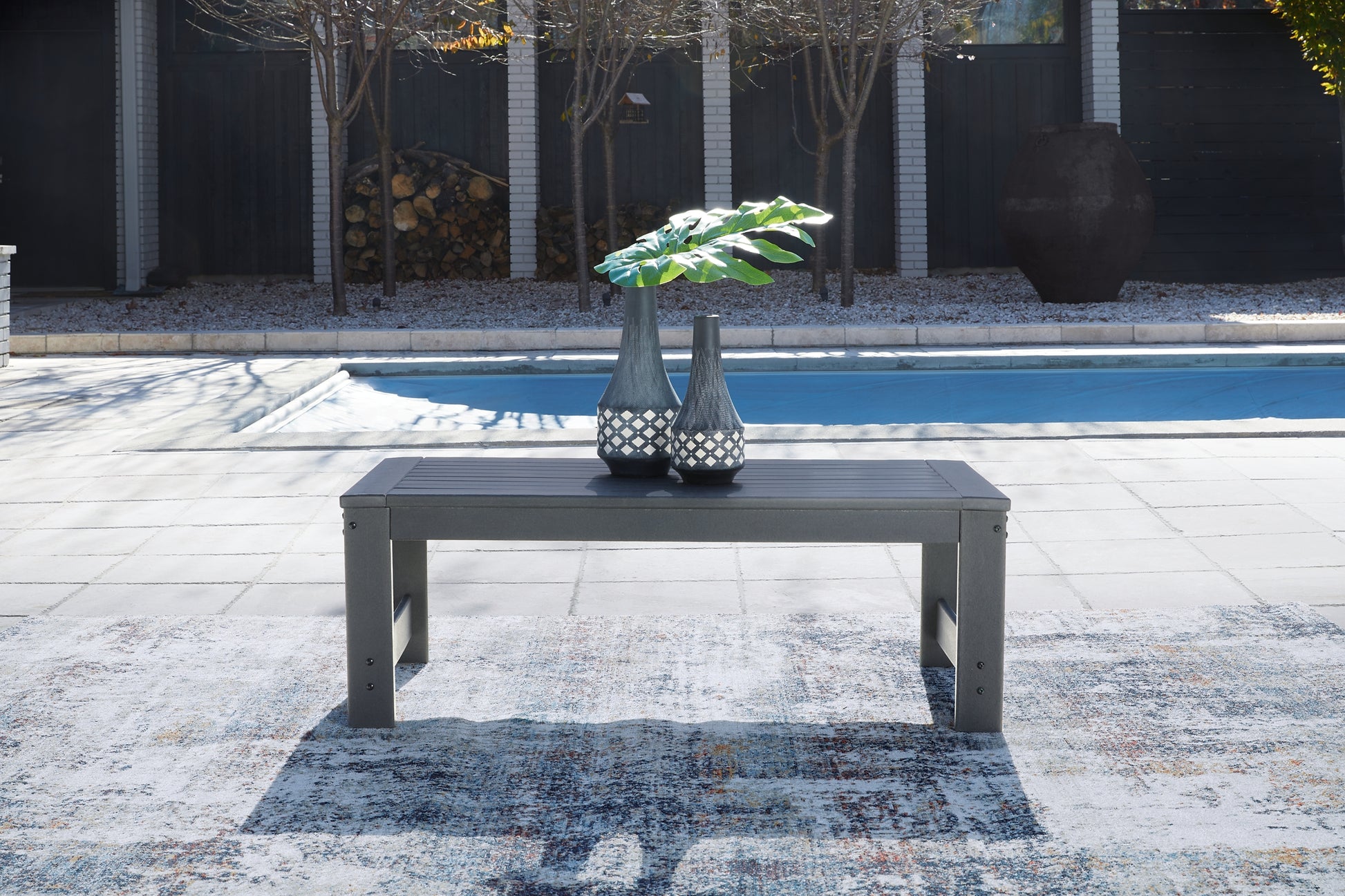 Amora Outdoor Sofa with Coffee Table Signature Design by Ashley®