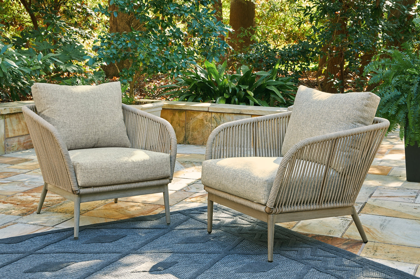 Swiss Valley Outdoor Sofa and Loveseat with 2 Lounge Chairs Signature Design by Ashley®