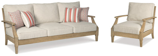 Clare View Outdoor Sofa with Lounge Chair Signature Design by Ashley®