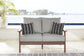 Emmeline Outdoor Loveseat with Coffee Table Signature Design by Ashley®
