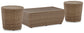 Sandy Bloom Outdoor Coffee Table with 2 End Tables Signature Design by Ashley®