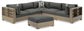 Citrine Park 5-Piece Outdoor Sectional with Ottoman Signature Design by Ashley®