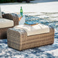 Sandy Bloom Outdoor Lounge Chair and Ottoman Signature Design by Ashley®