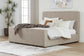 Dakmore Queen Upholstered Bed with Mirrored Dresser Signature Design by Ashley®