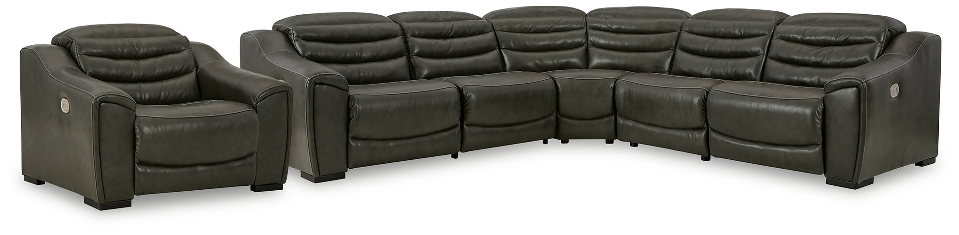 Center Line 5-Piece Sectional with Recliner Signature Design by Ashley®