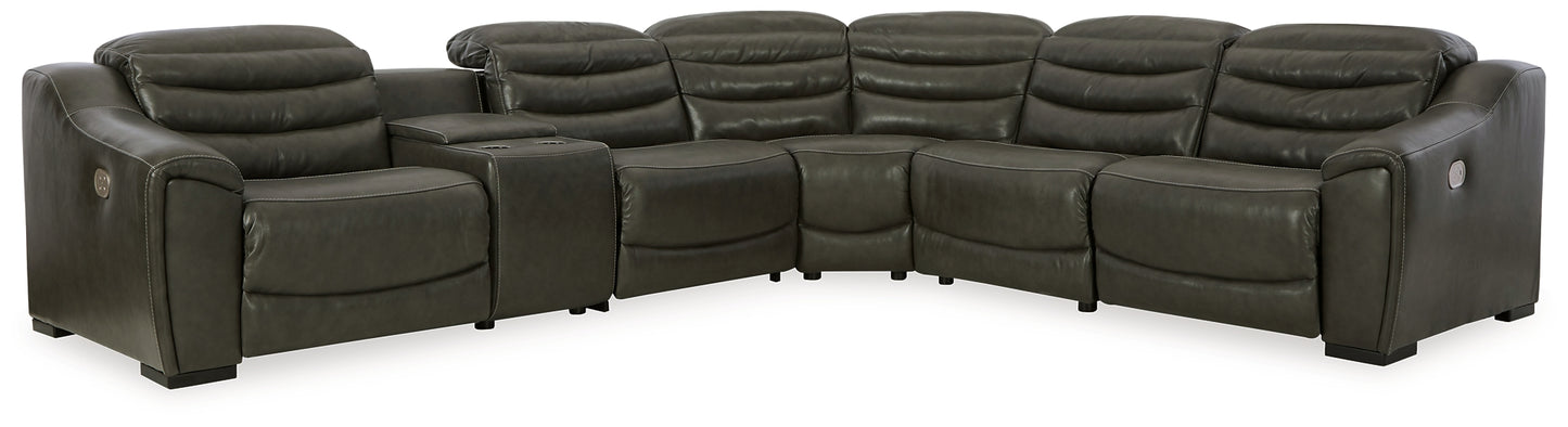 Center Line 6-Piece Sectional with Recliner Signature Design by Ashley®