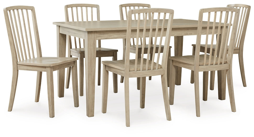 Gleanville Dining Table and 6 Chairs Signature Design by Ashley®