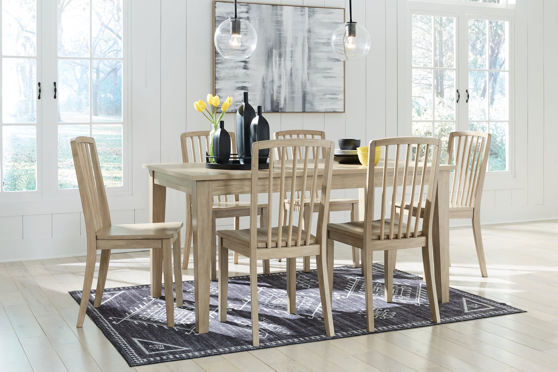 Gleanville Dining Table and 6 Chairs Signature Design by Ashley®