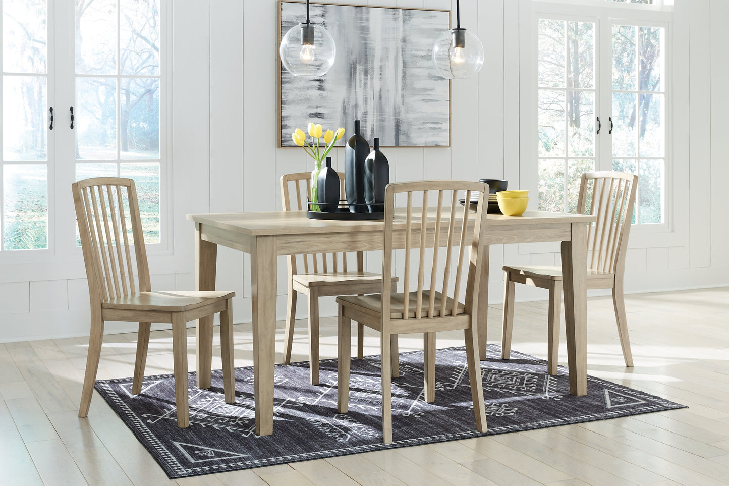 Gleanville Dining Table and 4 Chairs Signature Design by Ashley®