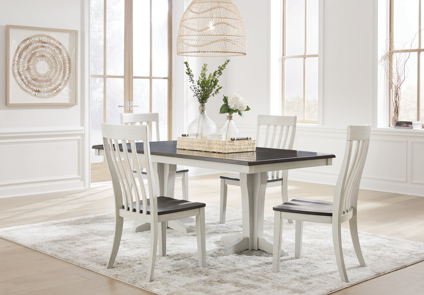 Darborn Dining Table and 4 Chairs Signature Design by Ashley®
