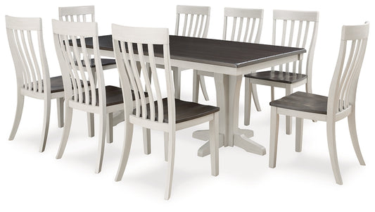 Darborn Dining Table and 8 Chairs Signature Design by Ashley®