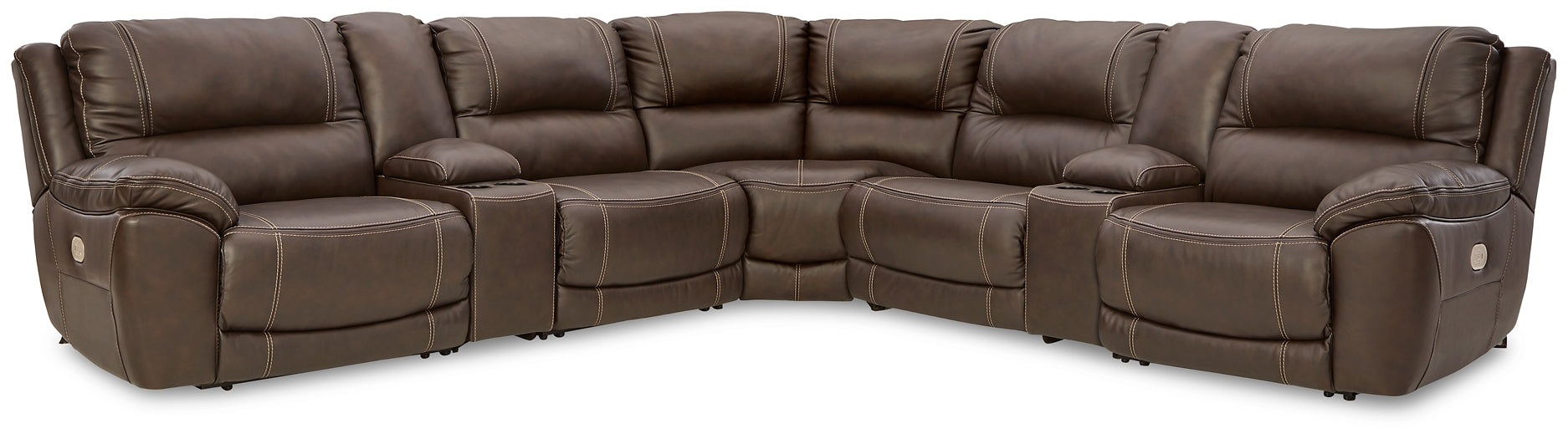 Dunleith 7-Piece Power Reclining Sectional Signature Design by Ashley®