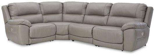 Dunleith 4-Piece Power Reclining Sectional Signature Design by Ashley®