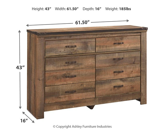 Trinell Six Drawer Dresser Signature Design by Ashley®