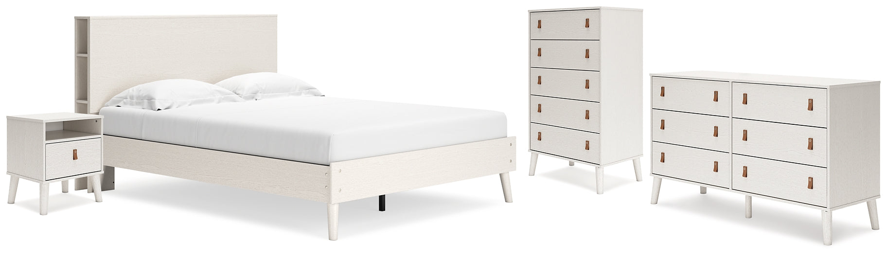 Aprilyn Queen Bookcase Bed with Dresser, Chest and Nightstand Signature Design by Ashley®