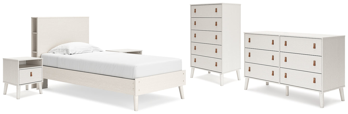 Aprilyn Twin Bookcase Bed with Dresser, Chest and 2 Nightstands Signature Design by Ashley®