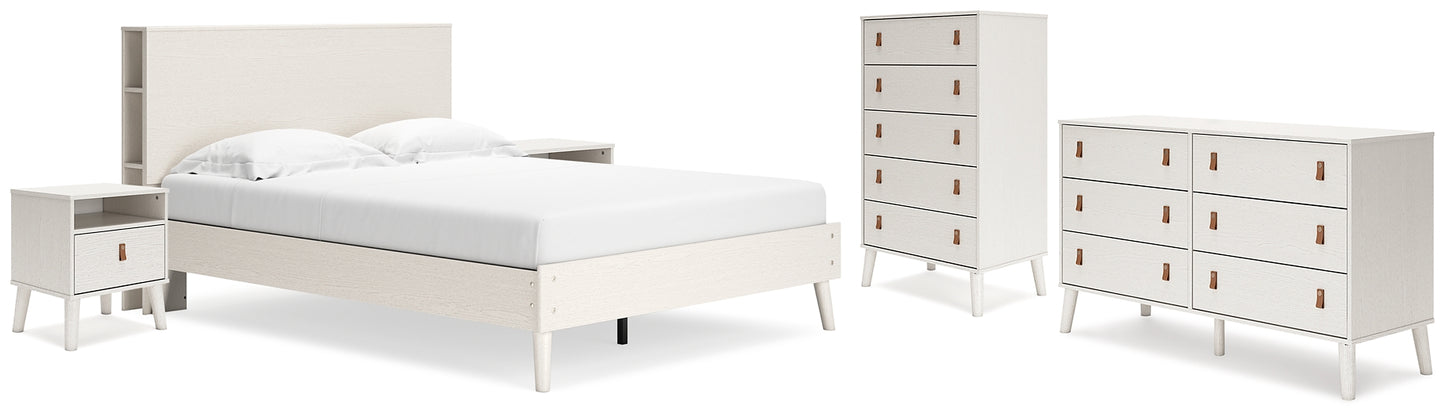 Aprilyn Queen Bookcase Bed with Dresser, Chest and 2 Nightstands Signature Design by Ashley®