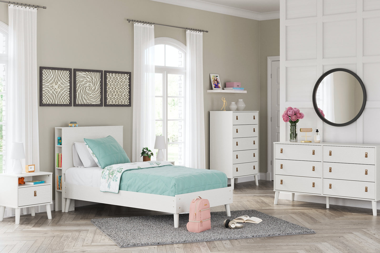 Aprilyn Twin Bookcase Bed with Dresser and Chest Signature Design by Ashley®