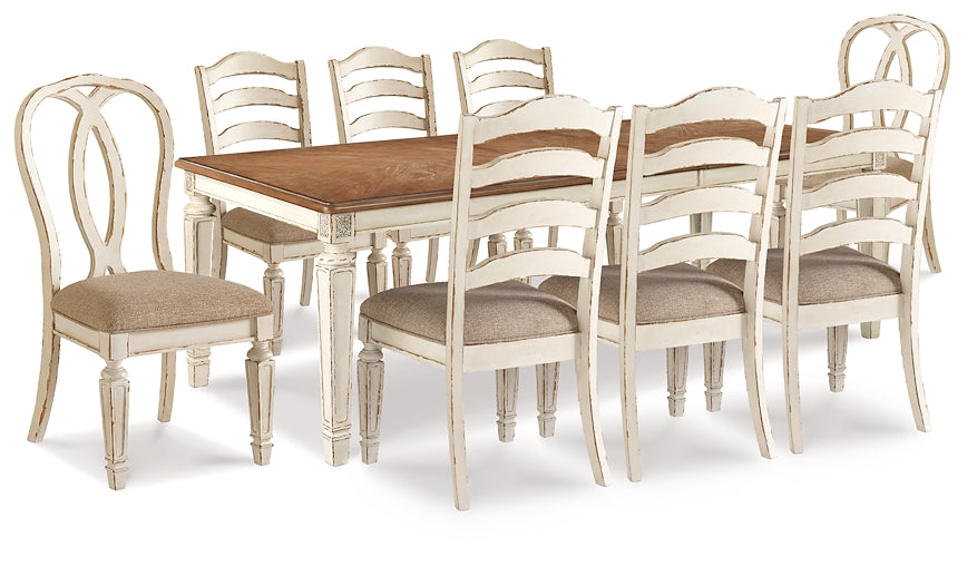 Realyn Dining Table and 8 Chairs Signature Design by Ashley®