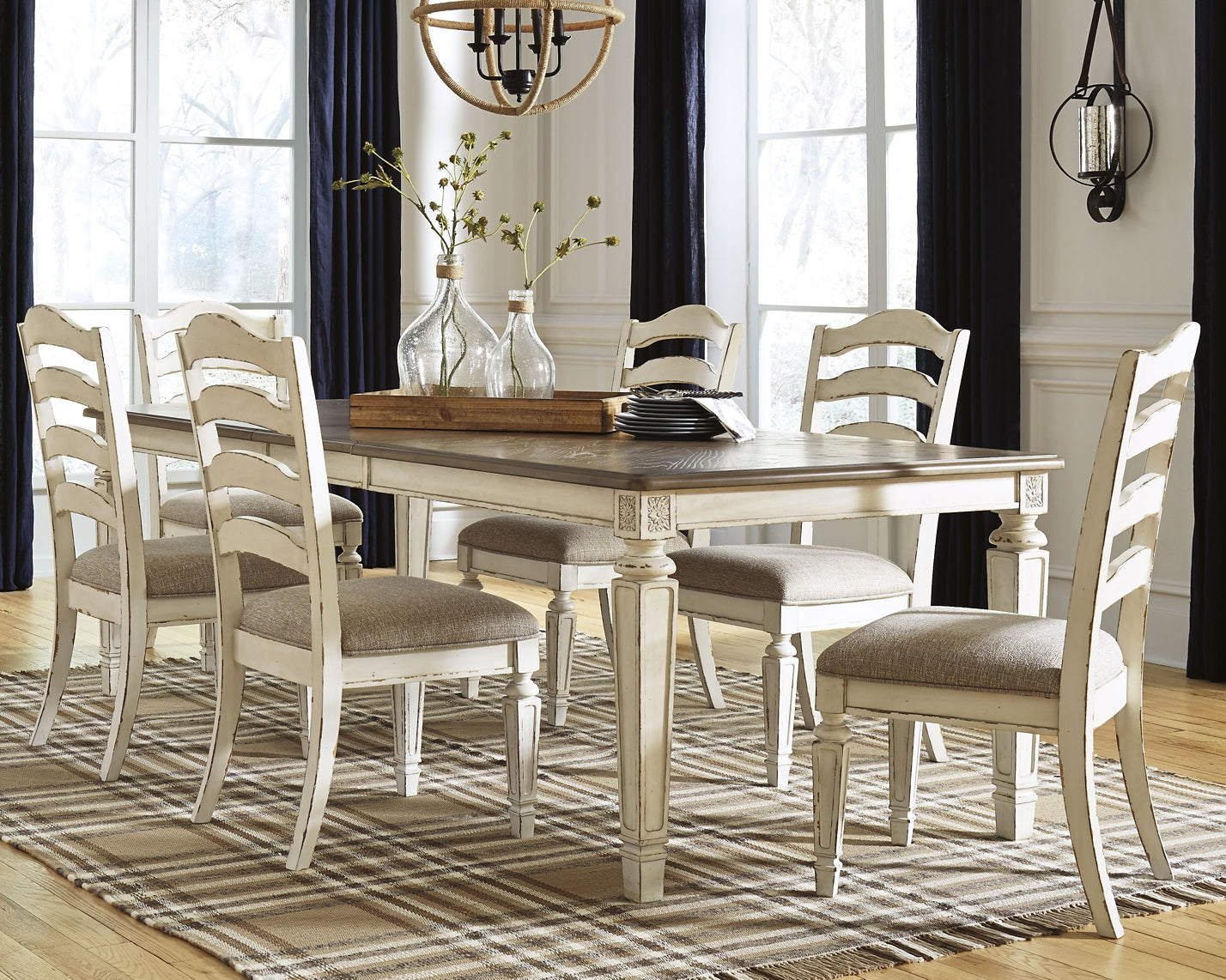 Realyn Dining Table and 8 Chairs Signature Design by Ashley®