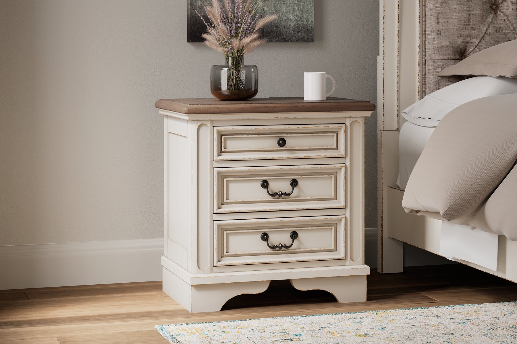 Realyn Three Drawer Night Stand Signature Design by Ashley®
