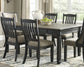 Tyler Creek Dining Table and 4 Chairs Signature Design by Ashley®