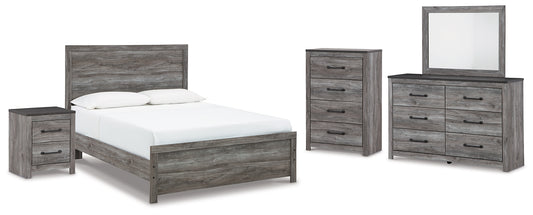 Bronyan Queen Panel Bed with Mirrored Dresser, Chest and Nightstand Signature Design by Ashley®