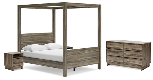 Shallifer Queen Canopy Bed with Dresser and 2 Nightstands Signature Design by Ashley®