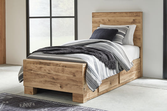 Hyanna Twin Panel Bed with 2 Side Storage Signature Design by Ashley®