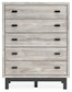 Vessalli Five Drawer Wide Chest Signature Design by Ashley®