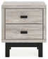 Vessalli Two Drawer Night Stand Signature Design by Ashley®