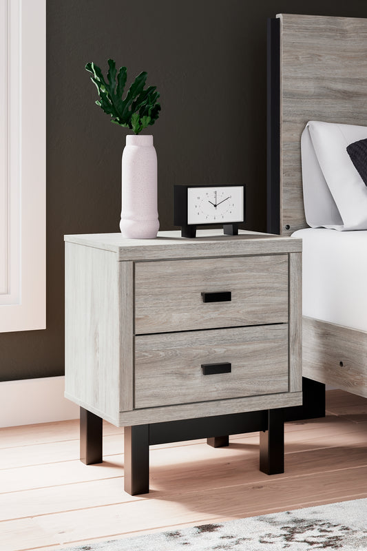 Vessalli Two Drawer Night Stand Signature Design by Ashley®