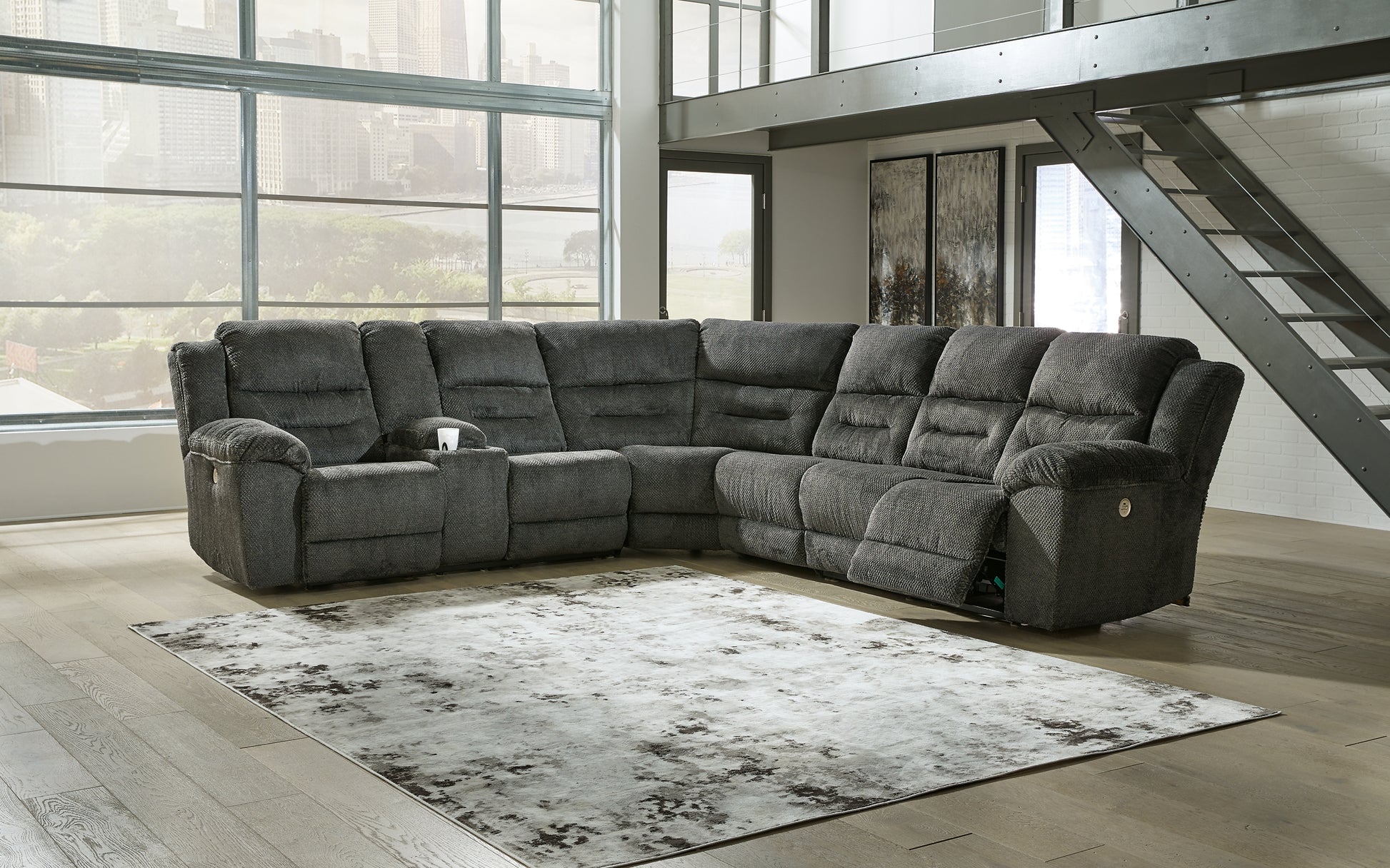 Nettington 4-Piece Power Reclining Sectional Signature Design by Ashley®